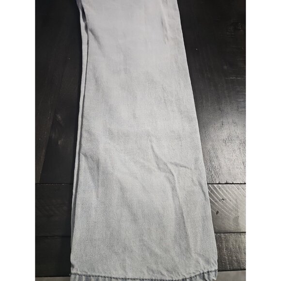 Diesel Basic Jeans Mens 33 Light Wash Straight Leg Button Fly Distressed(HL4) - Picture 6 of 13